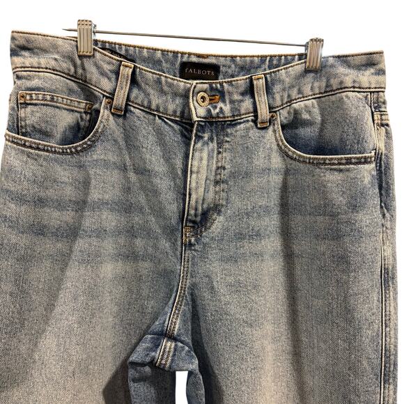 TALBOTS high waist straight ankle jeans, Newport Wash, light wash Size, 8 - Picture 3 of 11